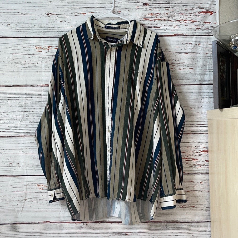 - Gant button up shirt striped vintage